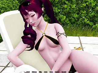 Einzigartige Hausfrau im Garten von männergruppe gefickt